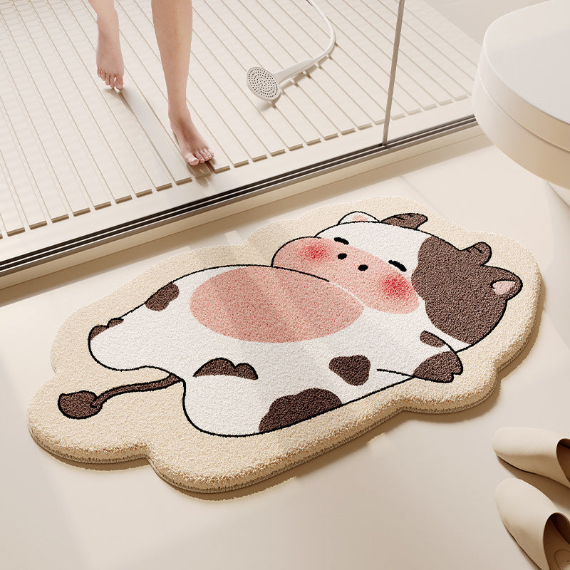 Playful Animal-Themed Bath Mat