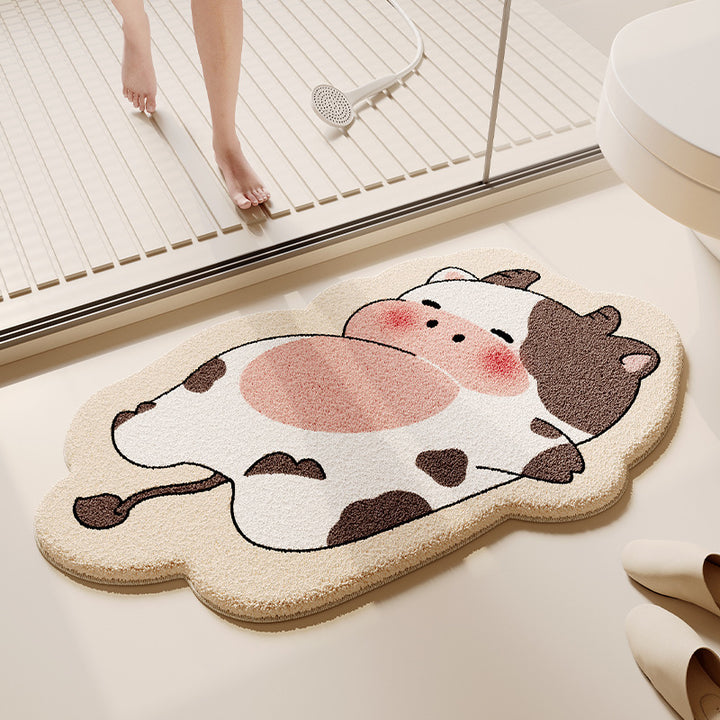 Playful Animal-Themed Bath Mat