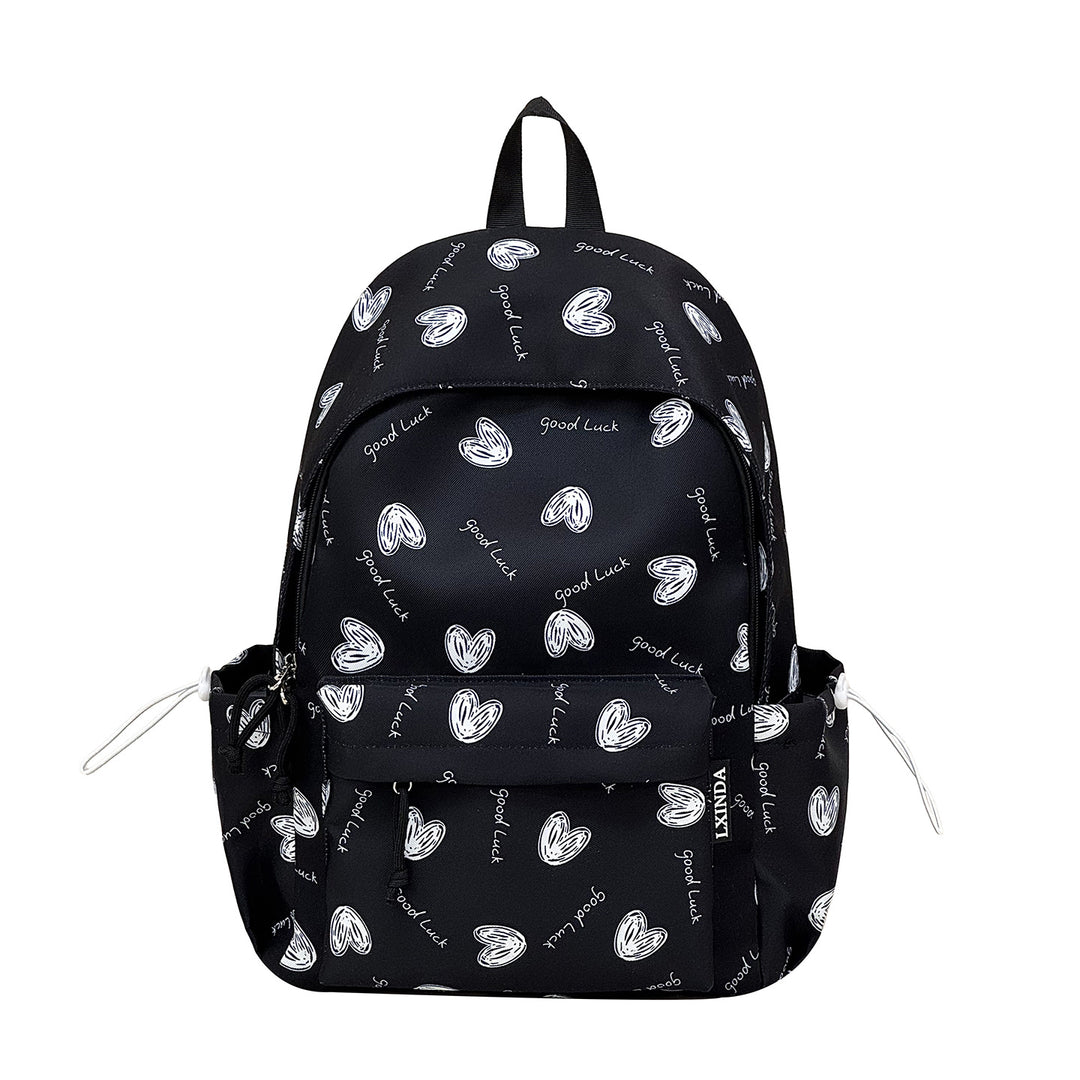 Heart-Pattern Casual Backpack Stornfield