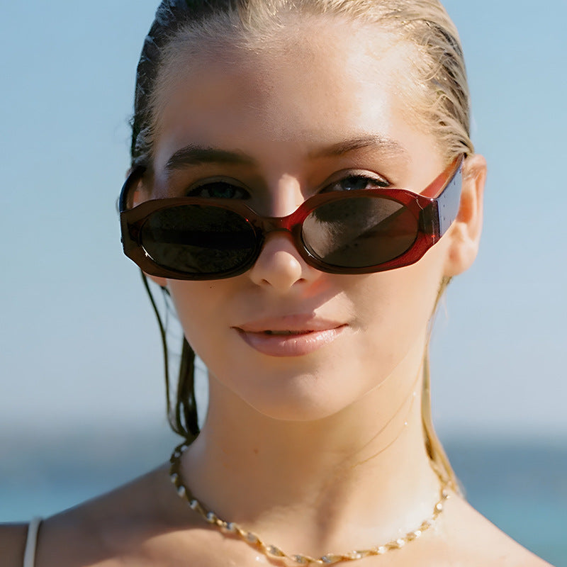 Women extravagant sunglasses in stylish retro design Stornfield
