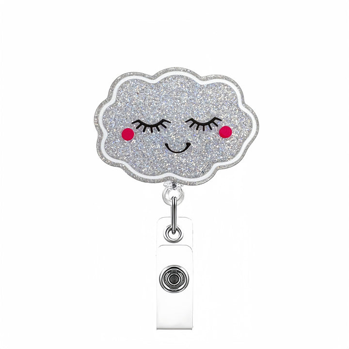 Expandable badge holder with anatomical heart pendant