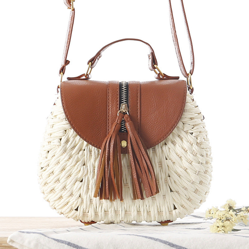 Handbag with Unique Woven Design and Elegant Flap Stornfield
