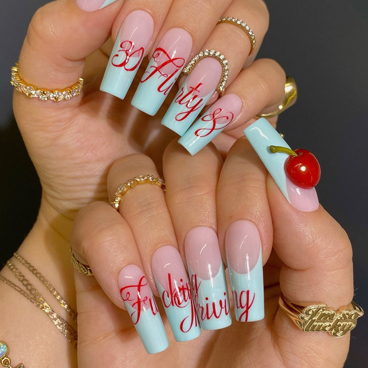 Whimsical Press-On Nail Set Stornfield