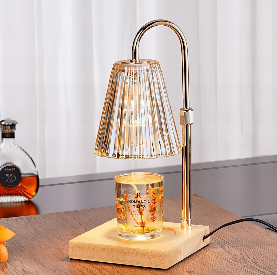 Vintage-Inspired Glass Table Lamp