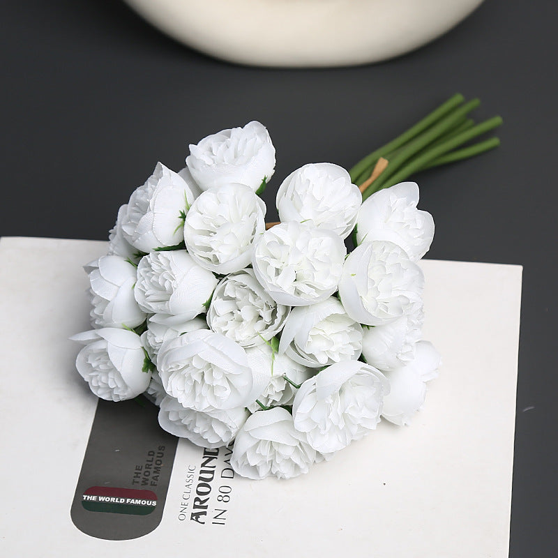 Realistic Faux Flower Bouquet
