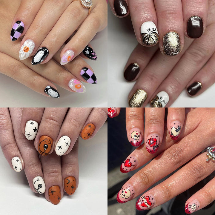 Themed Artistic Press-On Nail Set Stornfield