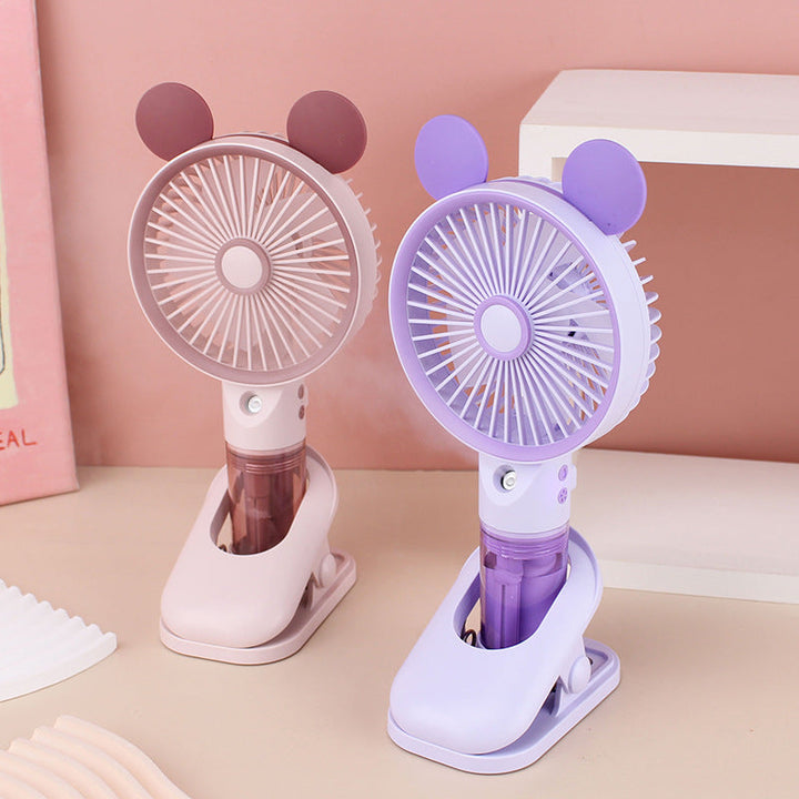 Women Portable Mini Fan with Spray Function Stornfield