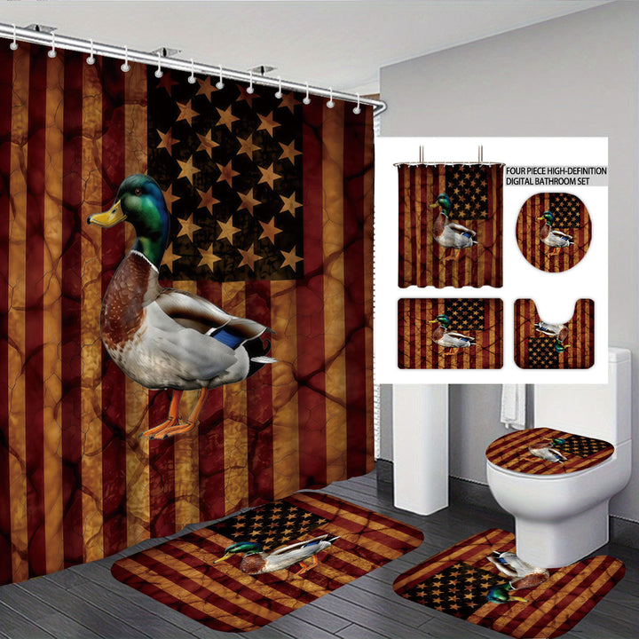 Digital Duck-Themed Bathroom Set Stornfield