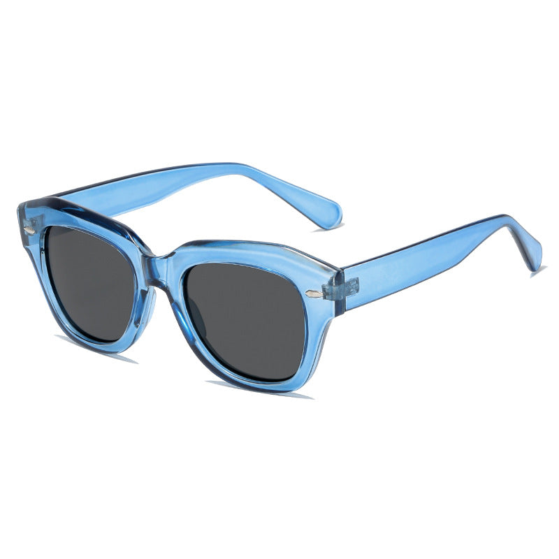Women stylish sunglasses in modern design with transparent frame Stornfield