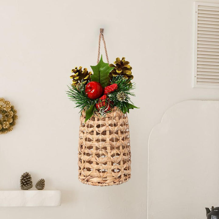 Handwoven basket with suspension device Stornfield
