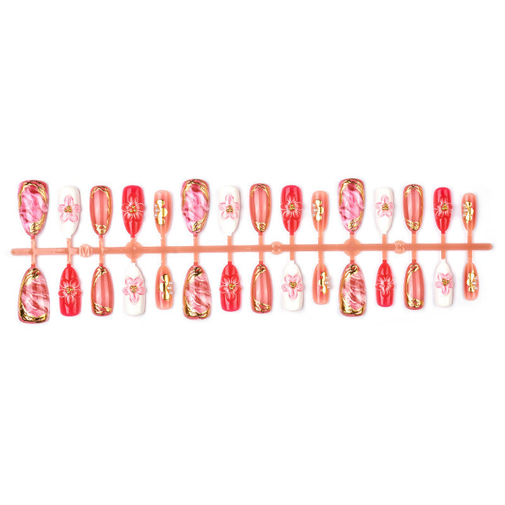 Artful nail tips with a floral touch Stornfield