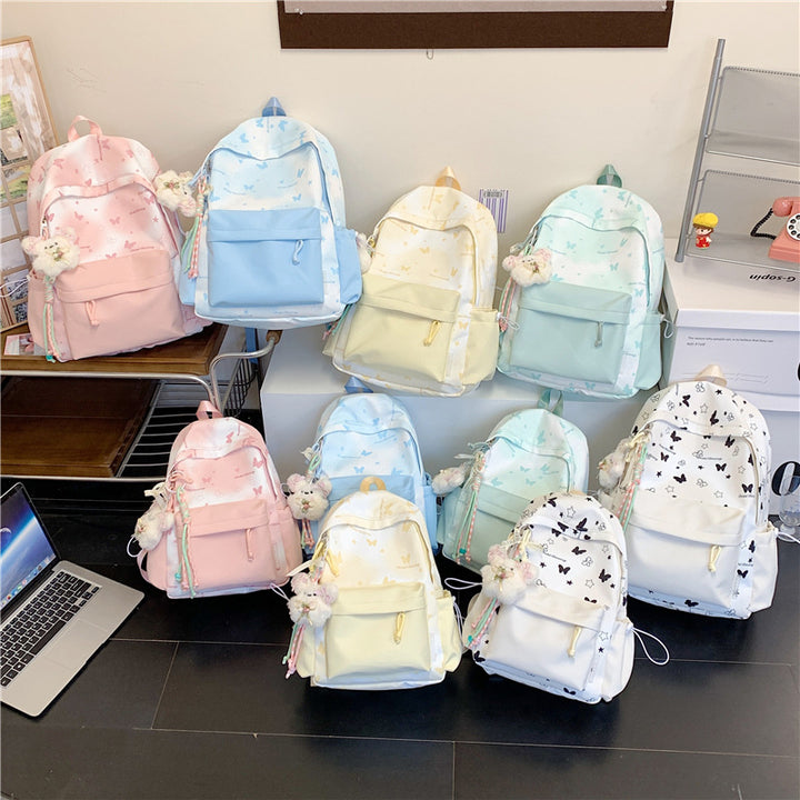 Leisure Backpack with Floral Appliqués Stornfield