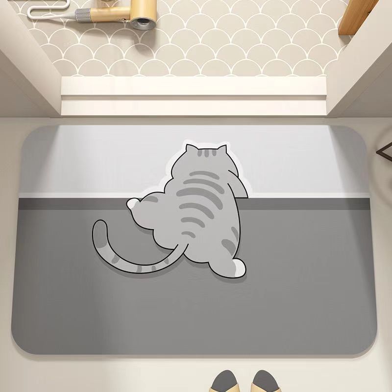 Cute Animal-Themed Plush Area Mat