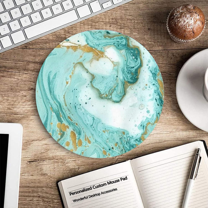 Artistic Round Desk Pad