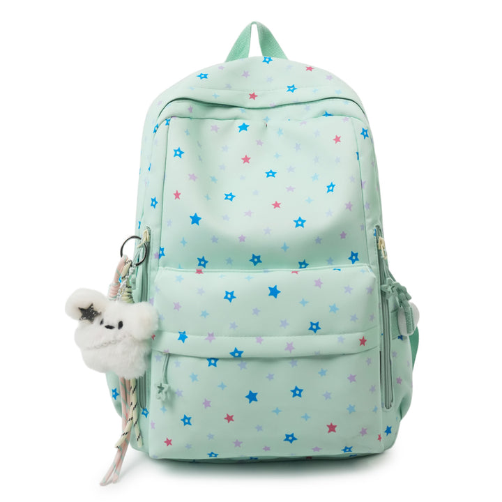 Backpack with Playful Star Pattern and Practical Storage Compartment Stornfield
