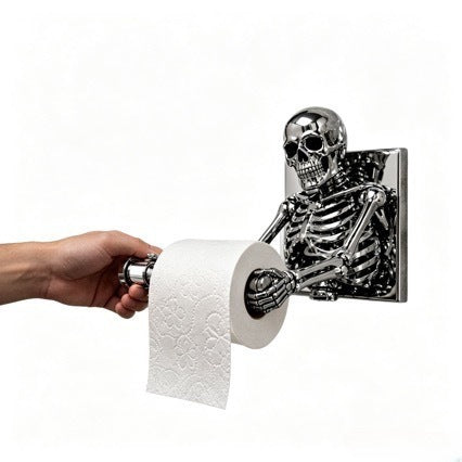 Skeleton-Themed Toilet Paper Holder Stornfield