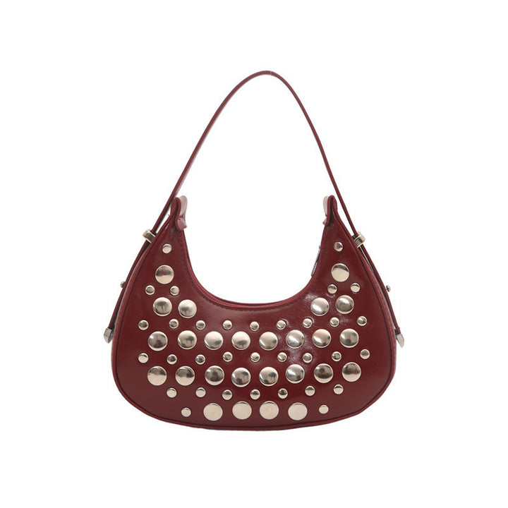 Studded Leather Hobo Bag Stornfield