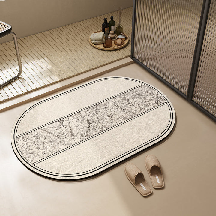 Modern Textured Bathroom Mat