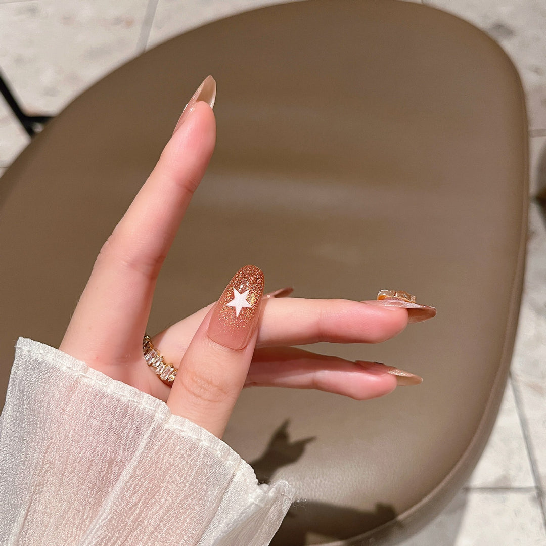 Artistic 3D Character-Themed Press-On Nail Extensions Stornfield