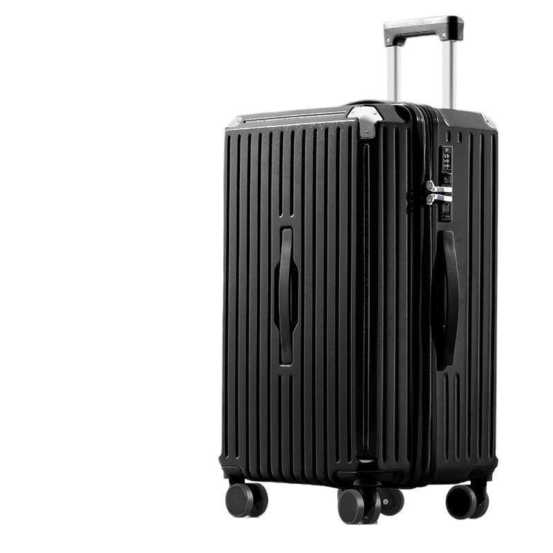 Hard-shell suitcase with ergonomic design and integrated USB port Stornfield