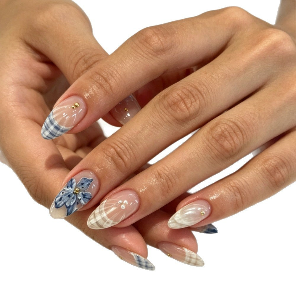 Floral Artistic Press-On Nail Set Stornfield