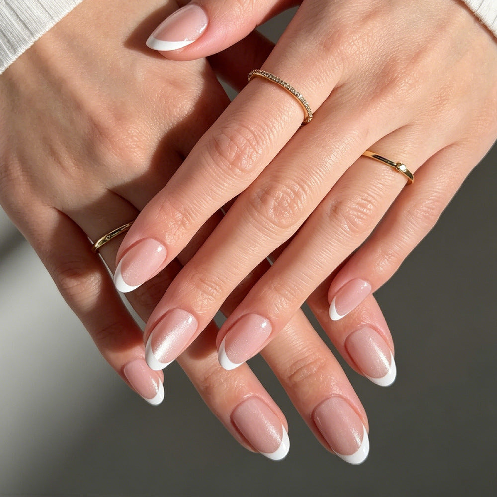Elegant French Tip Press-On Nails Stornfield 1787542595