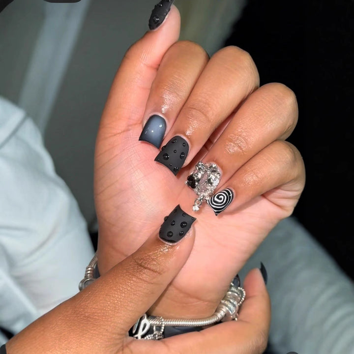 Artistic 3D Textured Nail Design Stornfield
