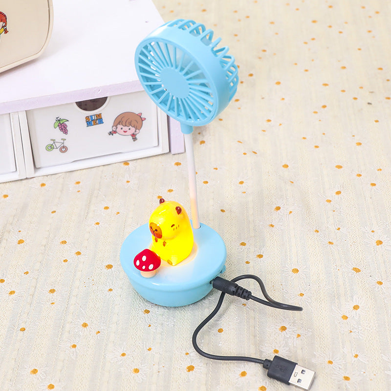 Women Portable Hand Fan with LED Panda Design Stornfield
