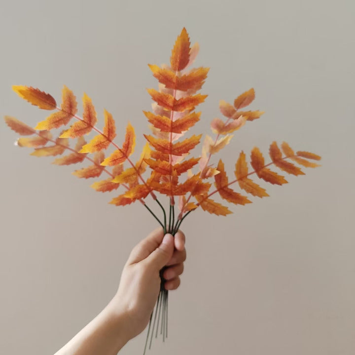Autumn-Inspired Decorative Leaf Stem