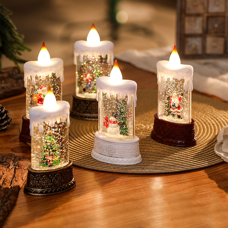 Christmas lantern with movable Santa motif Stornfield