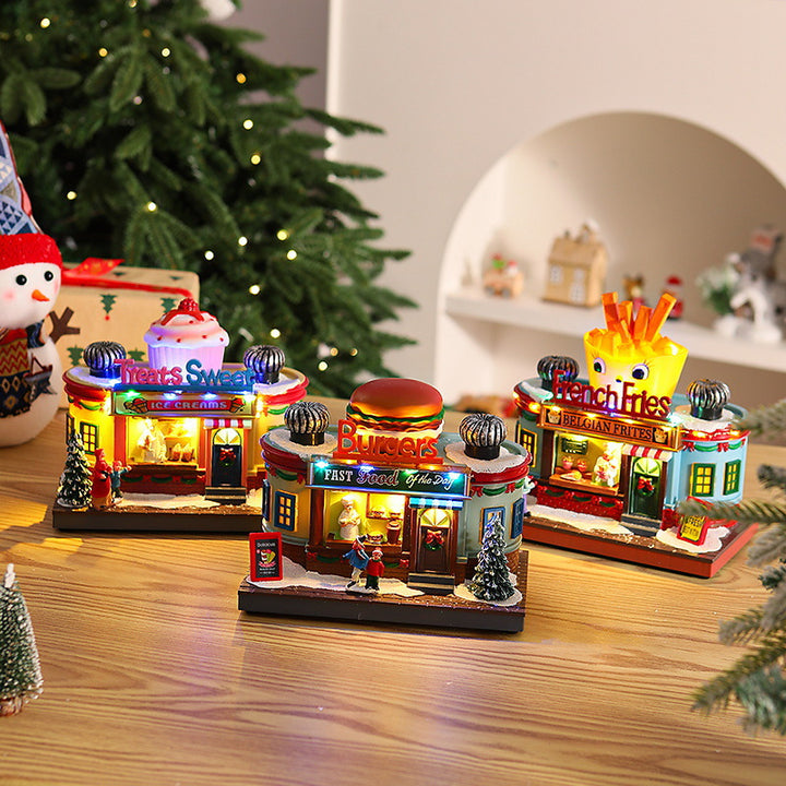 Nostalgic Ice Cream Parlor with LED Lighting Stornfield