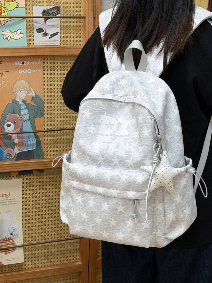 Stylish Star-Print School Backpack Stornfield