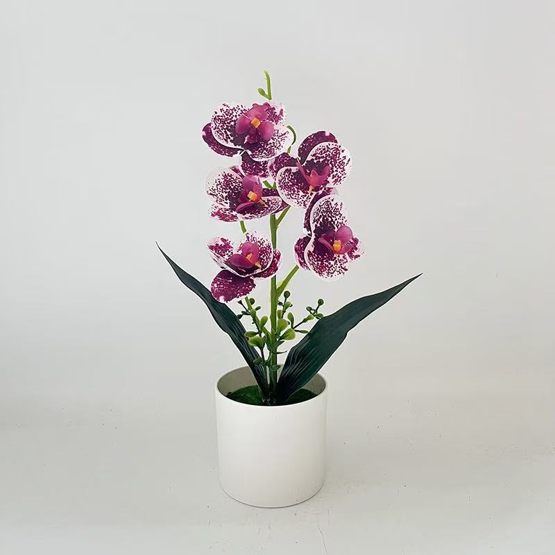 Artificial Orchid Plant for Home Decor and Indoor Display