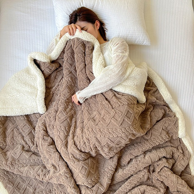Luxurious Plush Sherpa Throw Blanket