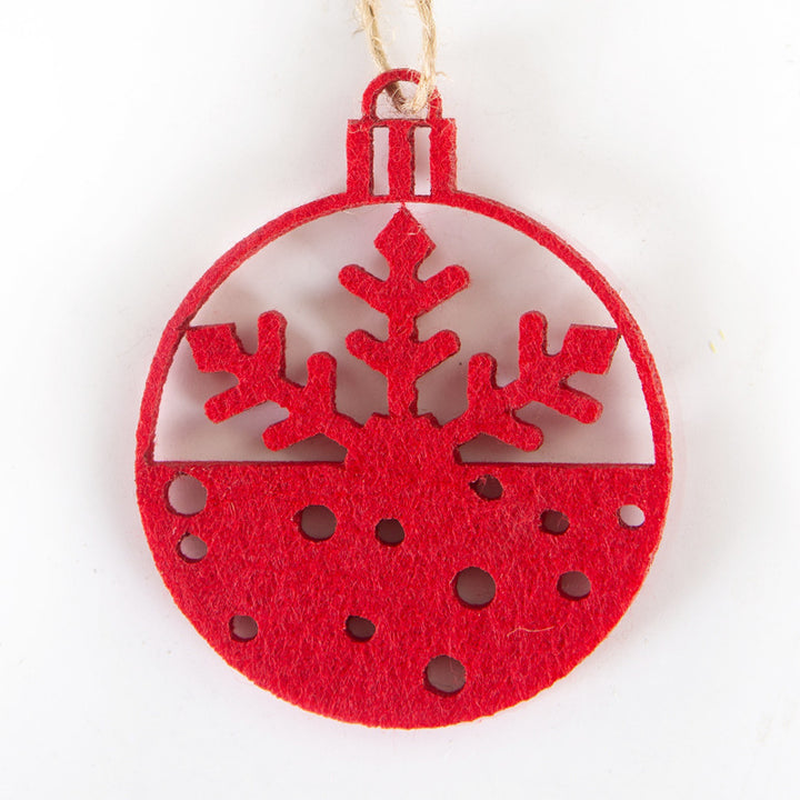 Decorative Christmas star pendant made of felt