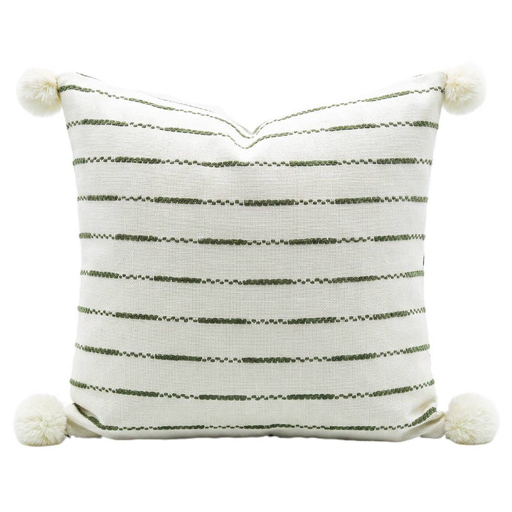 Decorative cushion with textured fabric