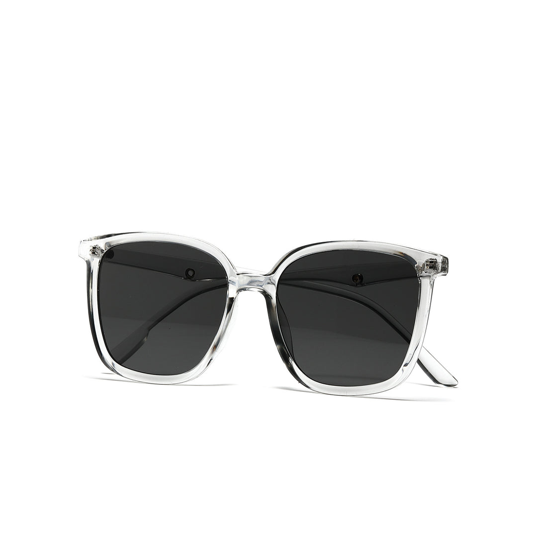 Women's stylish square sunglasses with clear frame and polarized lenses Stornfield