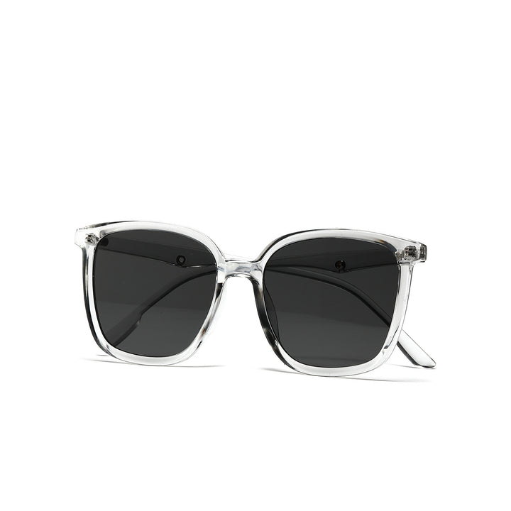 Women's stylish square sunglasses with clear frame and polarized lenses Stornfield