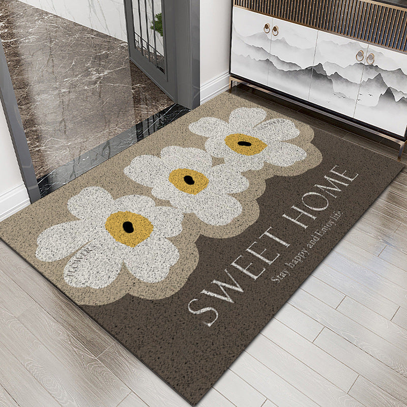 Floral Patterned Entryway Mat