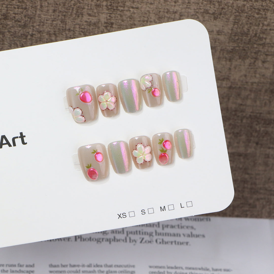 Artfully Embellished Press-On Nail Set Stornfield