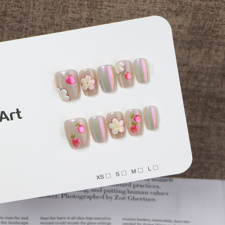 Artfully Embellished Press-On Nail Set Stornfield