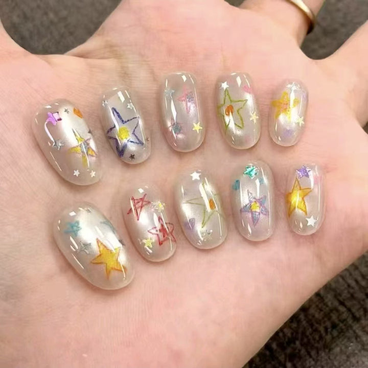 Stylish Press-On Nail Wraps Stornfield
