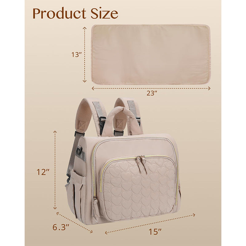 Multifunctional diaper bag with ergonomic shoulder straps Stornfield