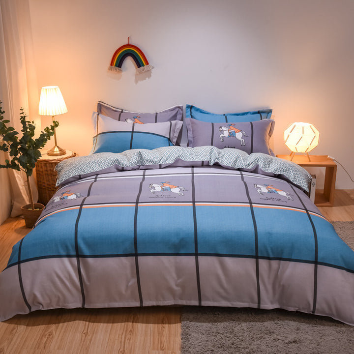 Whimsical Floral Pattern Bedding Set