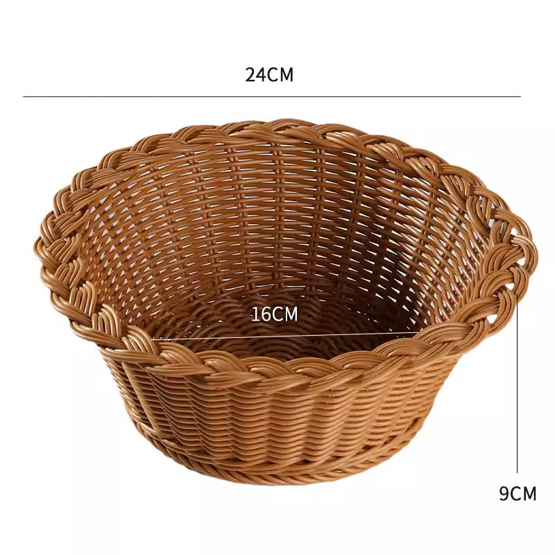 Unisex round braided storage basket Stornfield
