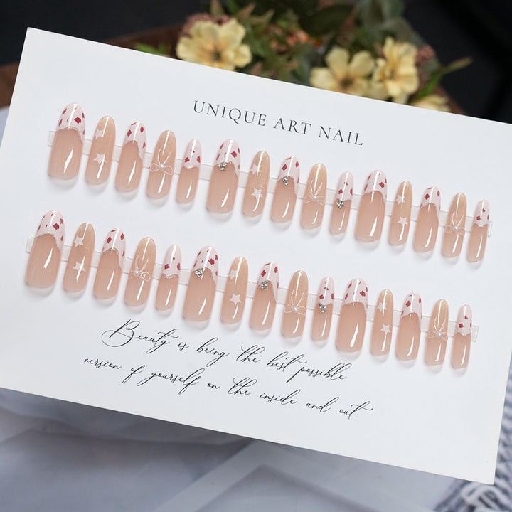 Artistic Decorative Press-On Nail Set