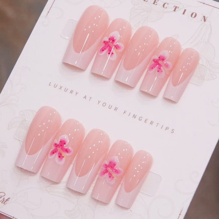 Luxury Floral Press-On Nail Set