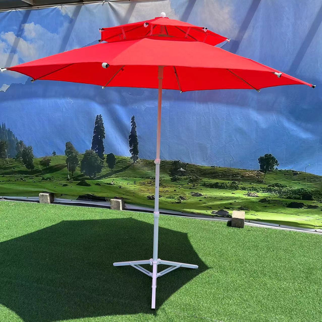 Sun protection umbrella with adjustable tilt angle Stornfield