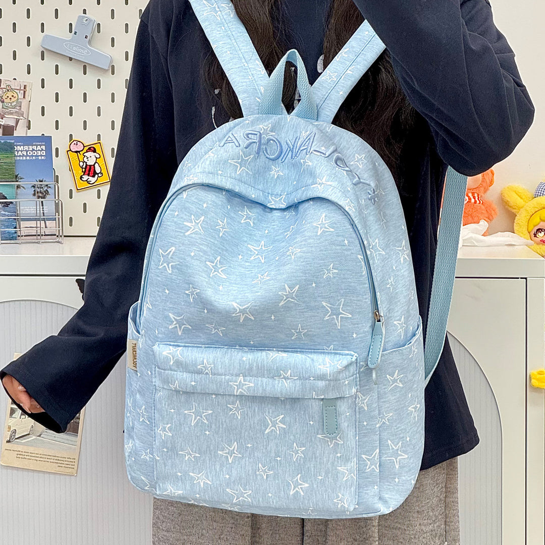 Casual All-Occasion Star-Print Backpack Stornfield