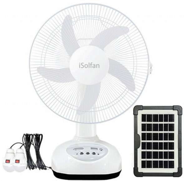 Women's Solar-Powered Table Fan with Intelligent Control System Stornfield
